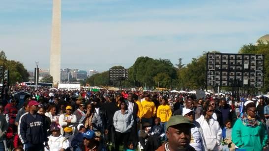 Crowd at Million Man March