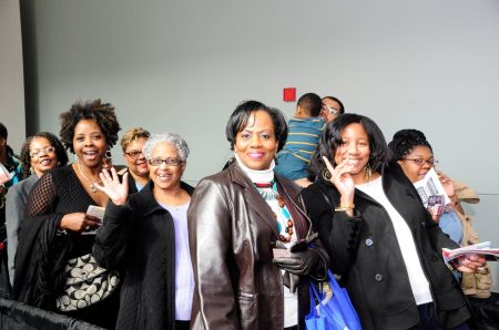 Waiting to get inside Transformation Expo 2016