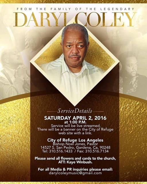 Daryl Coley Homegoing