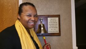 Sheilah Belle rings the bell