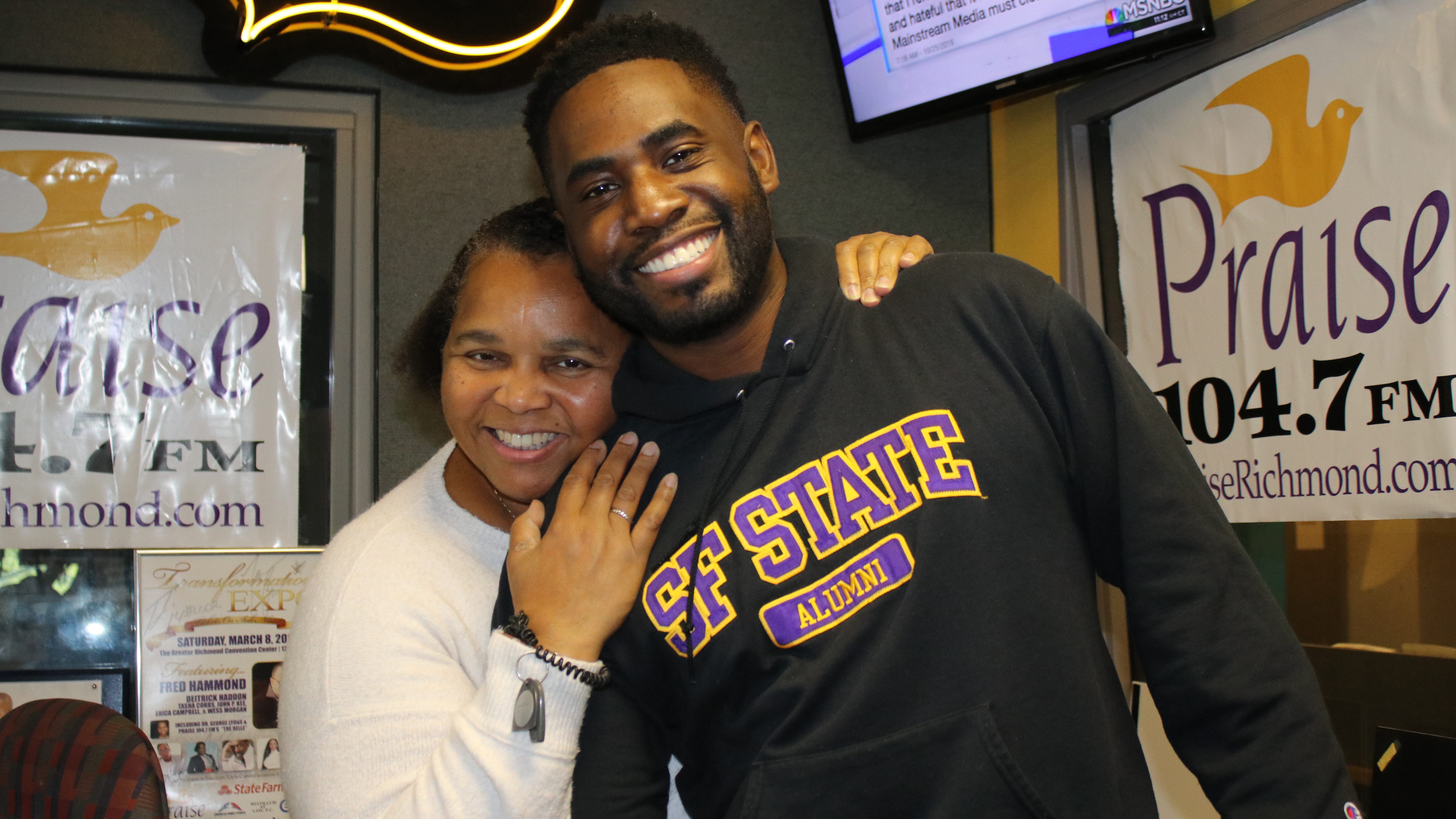 Sheilah "The Belle" Belle with James Johnson