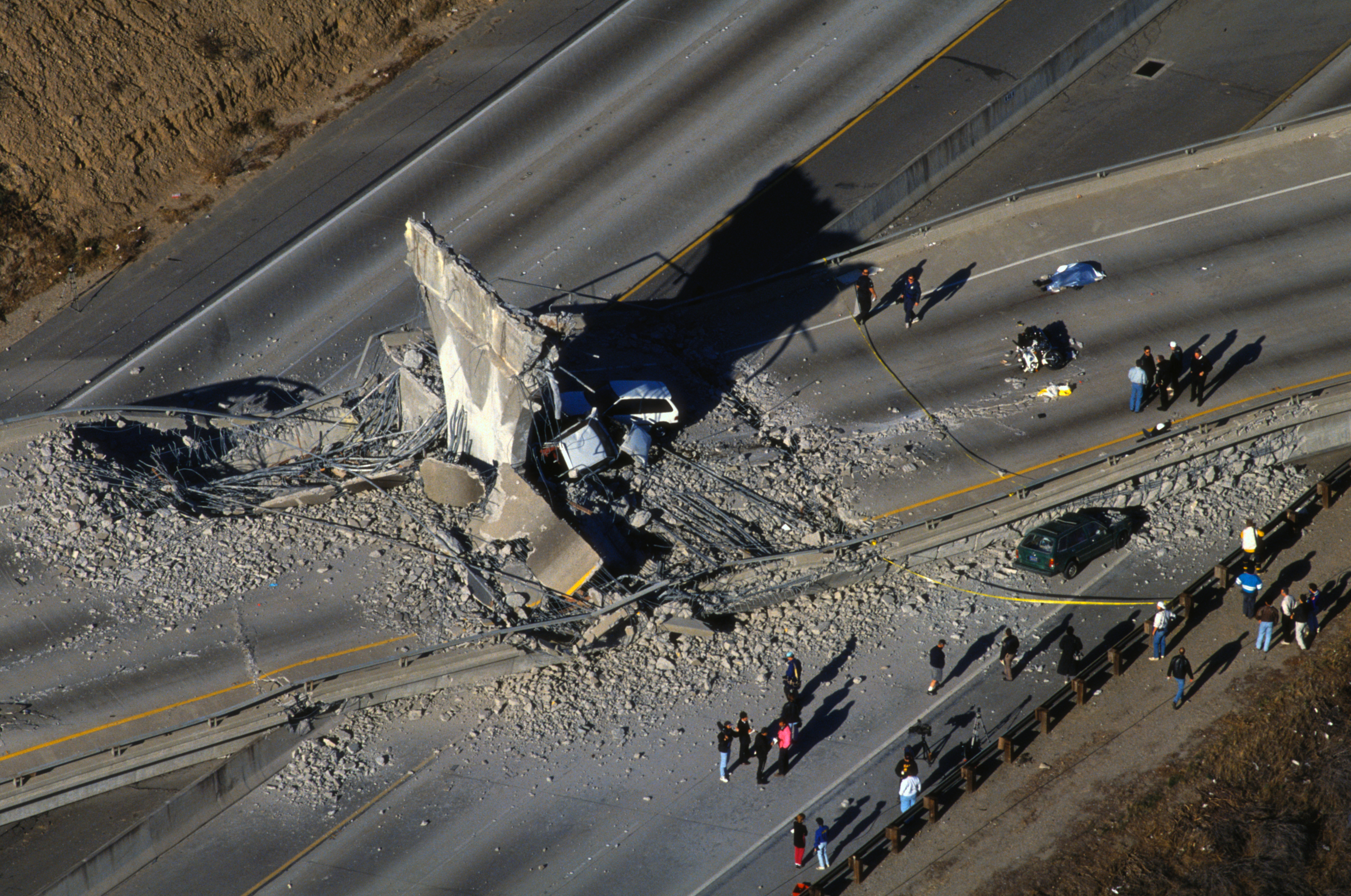 Earthquake Damage to Los Angeles Freeway