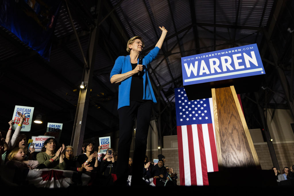 Elizabeth Warren Rally in Detriot, US