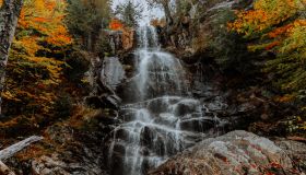 Hiking in the Adirondack Mountain in the fall