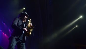 Boney James performs on the Alto saxophone. At the Santander Performing Arts Center in Reading Friday night March 28, 2014, where musician Boney James was performing as the opening show of the Boscov's Berks Jazz Fest. Photo by Ben Hasty