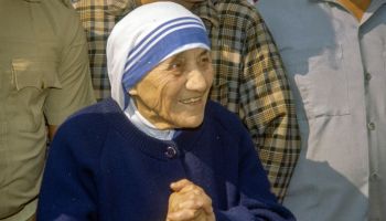 Mère Teresa à Calcutta en 1993