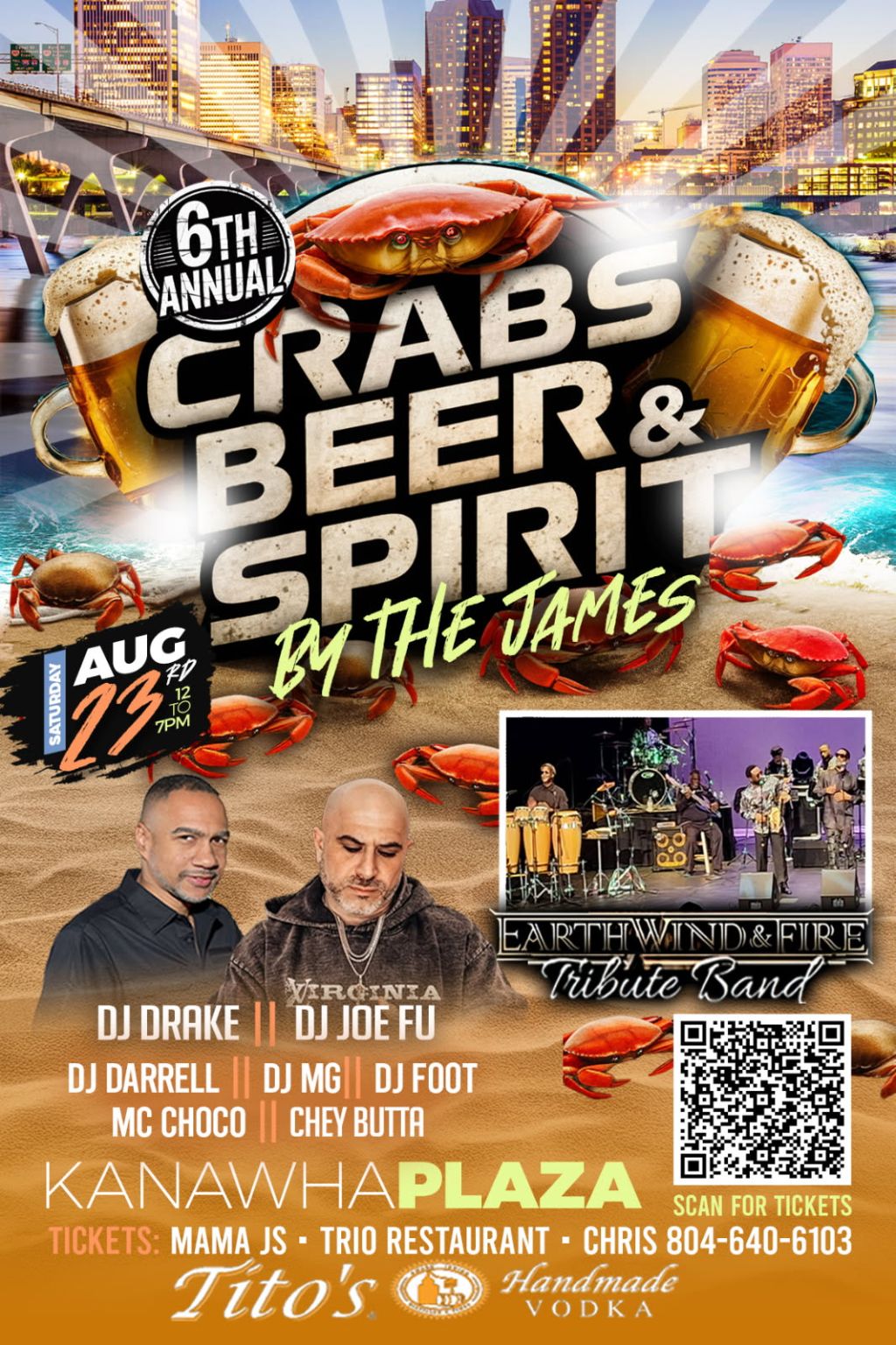 6th Annual Crabs, Beer & Spirits by the James
